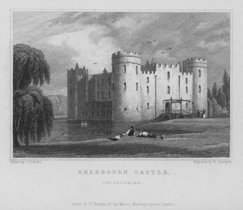 Sherborne kastély, Oxfordshire (metszet) alkotó: William Radclyffe