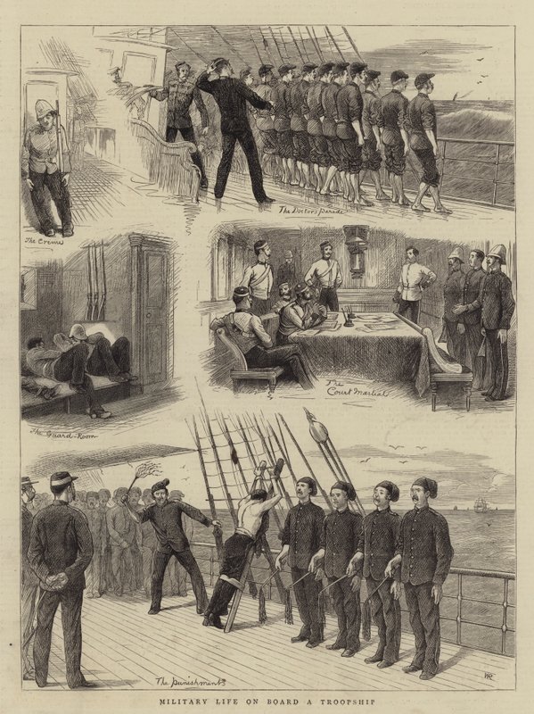 Katonai élet a csapat fedélzetén alkotó: William Ralston