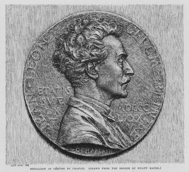Gerome medál, Chaplin (litho) alkotó: Wyatt Eaton