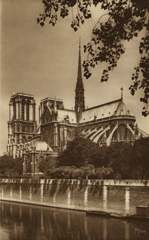 Párizs: Notre Dame katedrális (f/w fotó) alkotó: . .