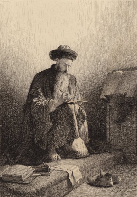 Szent Lukács alkotó: after Albert Robida