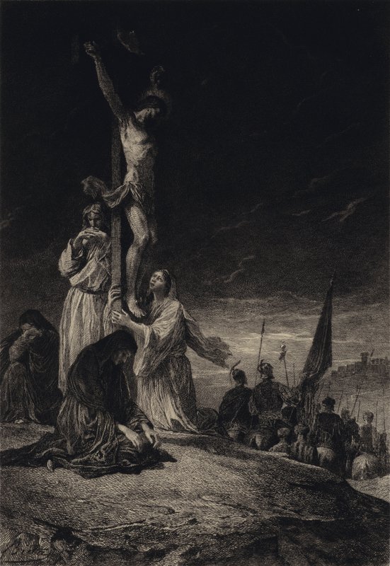 A keresztre feszítés alkotó: after Albert Robida