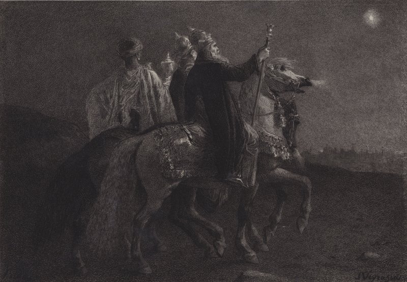 A keleti bölcsek alkotó: after Albert Robida