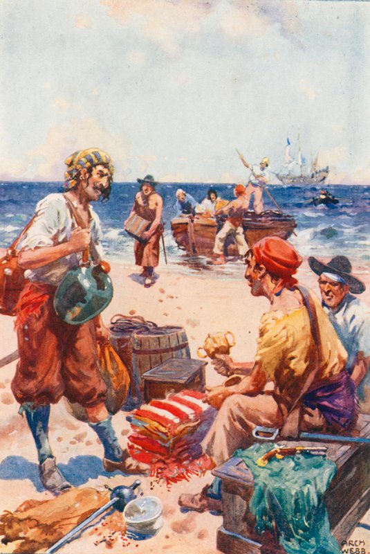 A Buccaneers-szigeten alkotó: after Archibald Bertram Webb