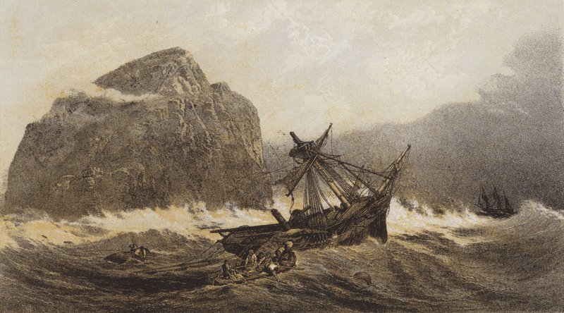 The Bass Rock (chromolitho) alkotó: after C. Stanfield