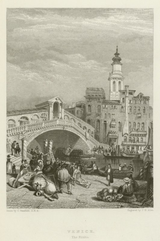 Velence, Rialto alkotó: after C. Stanfield