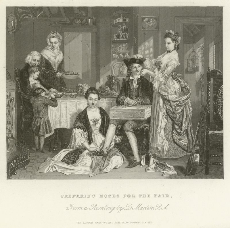 Mózes felkészítése a vásárra alkotó: after Daniel Maclise