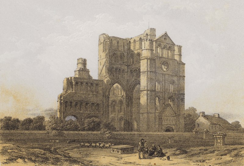 Kelso apátság (chromolitho) alkotó: after David Roberts