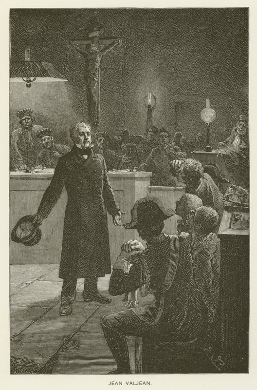 Jean Valjean alkotó: after Emile Antoine Bayard
