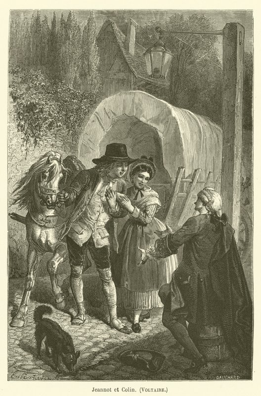 Jeannot és Colin, Voltaire alkotó: after Emile Antoine Bayard