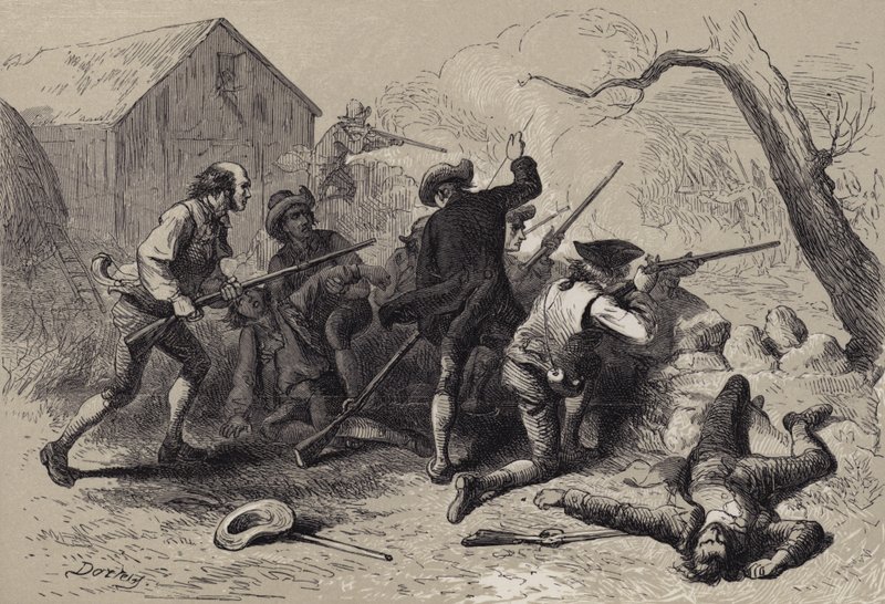 A Lexingtoni csata alkotó: after Felix Octavius Carr Darley