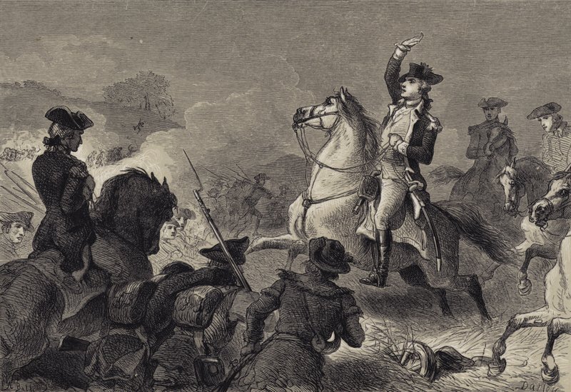Washington és Monmouth alkotó: after Felix Octavius Carr Darley