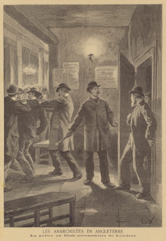 Anarchisták Angliában alkotó: after Frederic Theodore Lix