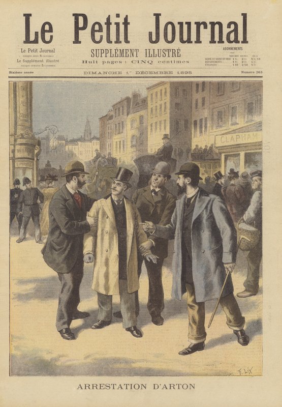 Emile Arton letartóztatása alkotó: after Frederic Theodore Lix
