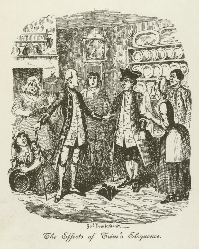 Illusztráció Tristram Shandy számára alkotó: after George Cruikshank