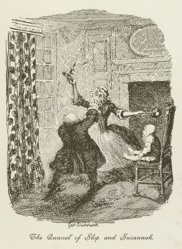 Illusztráció Tristram Shandy számára alkotó: after George Cruikshank