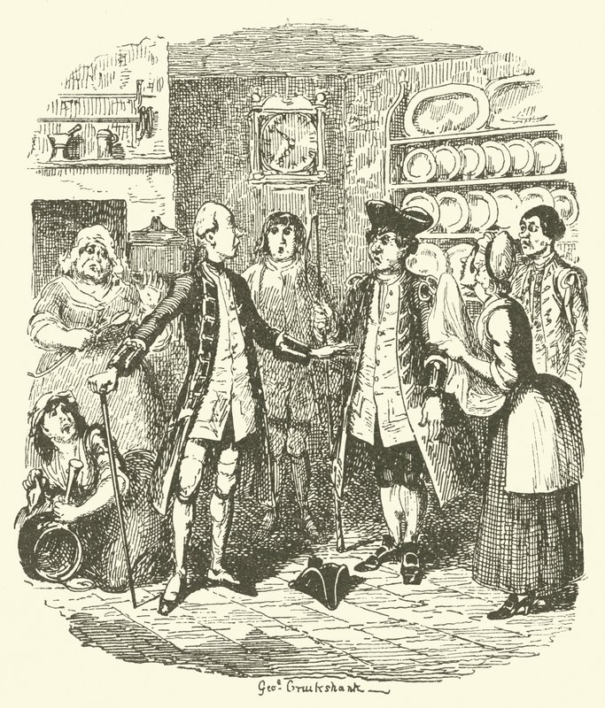 Illusztráció Tristram Shandy számára alkotó: after George Cruikshank