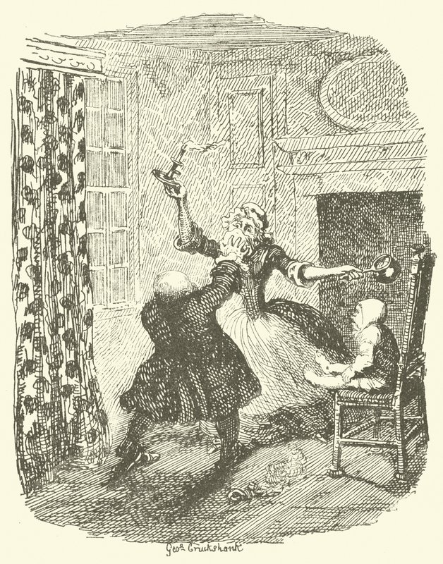 Illusztráció Tristram Shandy számára alkotó: after George Cruikshank