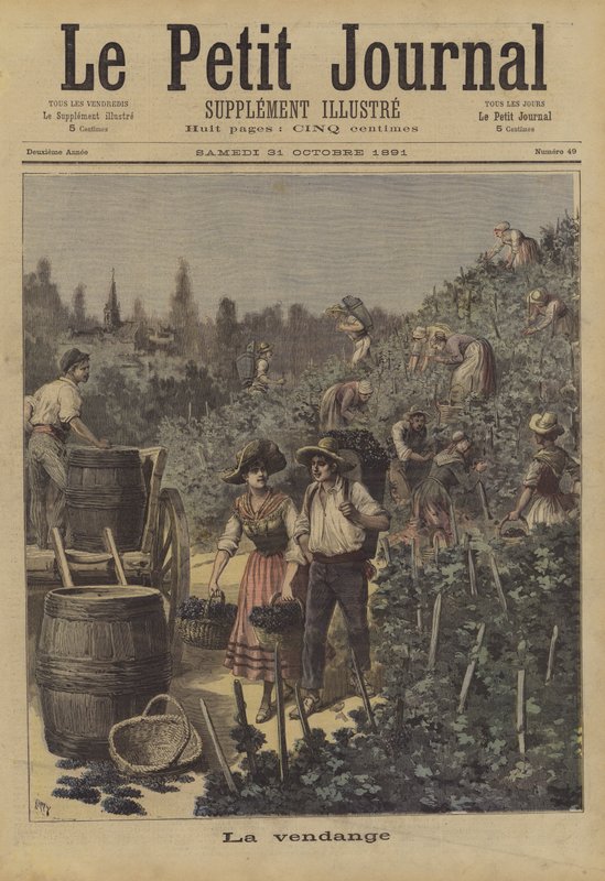 A szőlőszüret alkotó: after Henri Meyer