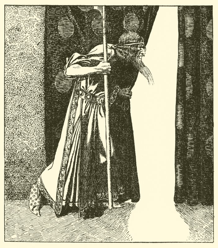 Márk király huncutságot gondol alkotó: after Howard Pyle