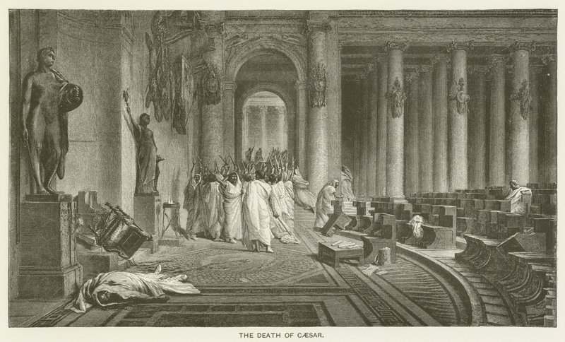 Caesar halála alkotó: after Jean Leon Gerome