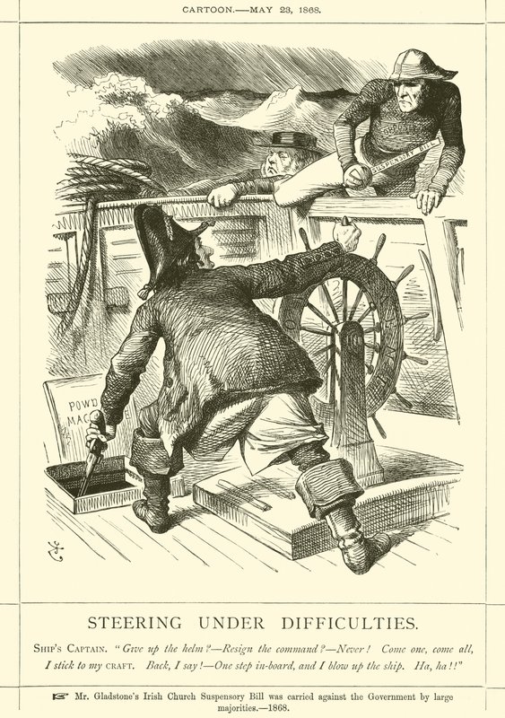 Kormányzás nehézségek alatt alkotó: after John Tenniel