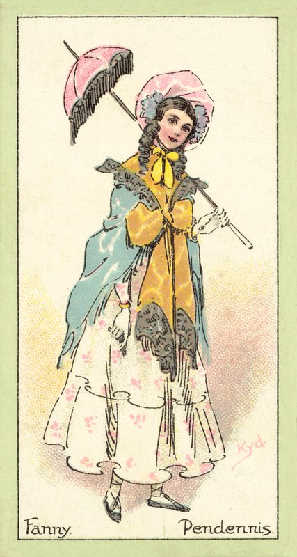 Fanny, Pendennis (chromolitho) alkotó: after Joseph Clayton Clarke