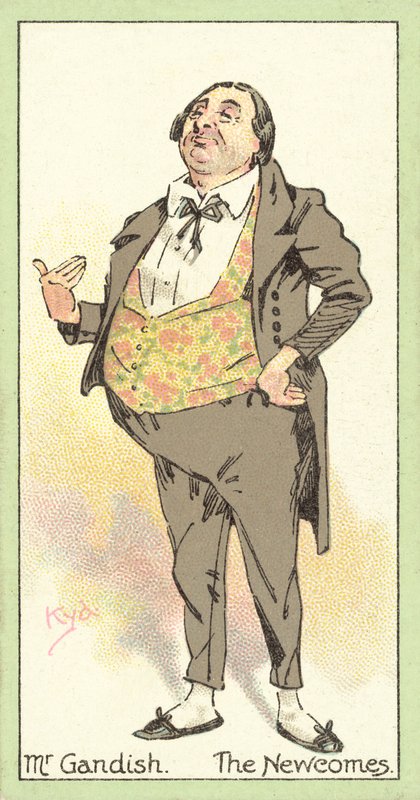 Mr Gandish, The Newcomes (chromolitho) alkotó: after Joseph Clayton Clarke