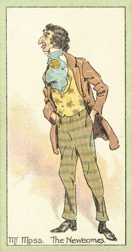 Mr Moss, The Newcomes (chromolitho) alkotó: after Joseph Clayton Clarke