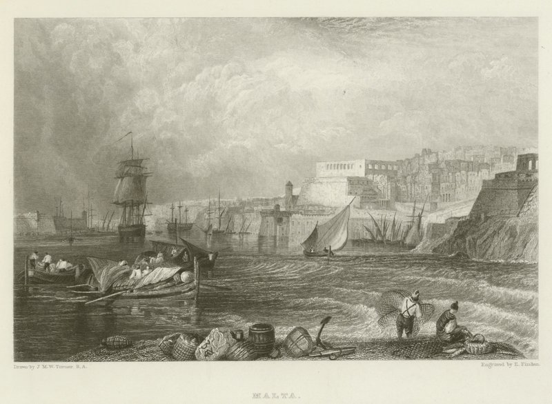 Málta alkotó: after Joseph Mallord William Turner