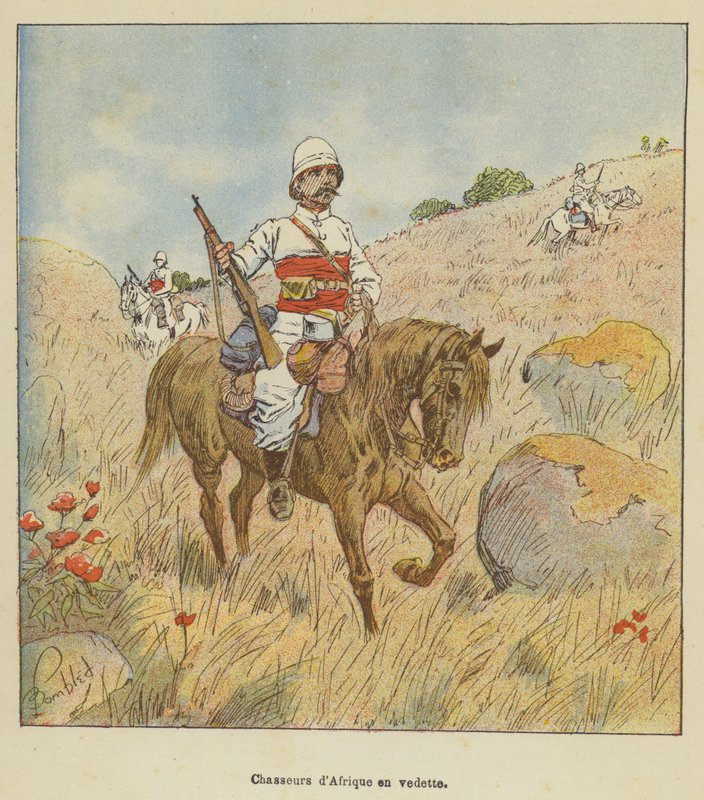 kiemelt afrikai vadászok alkotó: after Louis Charles Bombled