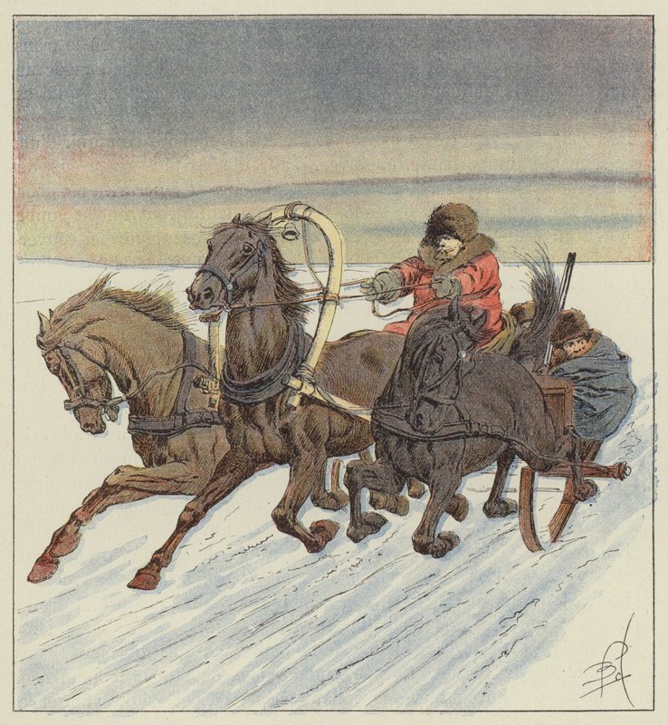 Trojkában a Bajkál-parton alkotó: after Louis Charles Bombled
