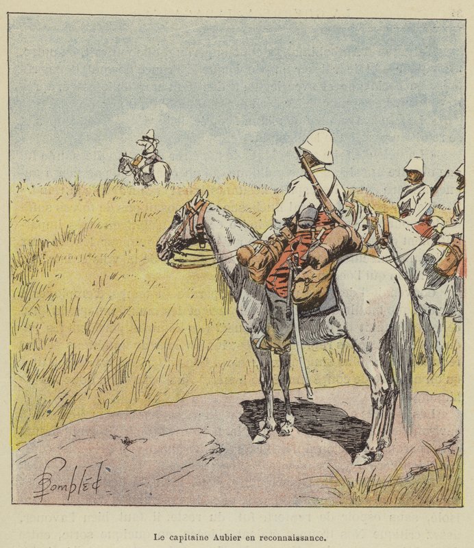 Aubier kapitány a felderítésen alkotó: after Louis Charles Bombled