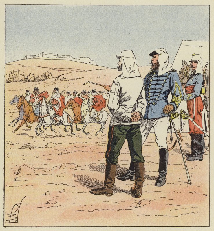 Kouropatkine kapitány Algériában alkotó: after Louis Charles Bombled