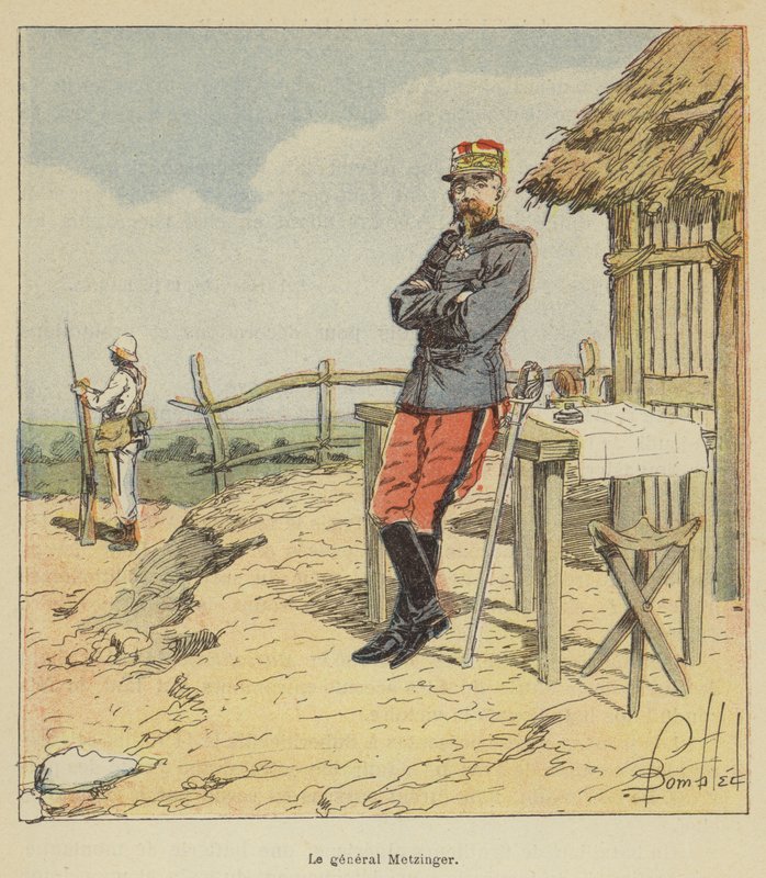 Metzinger tábornok alkotó: after Louis Charles Bombled