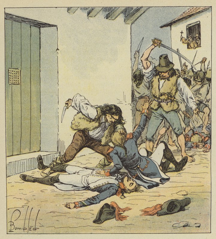A franciák mészárlása Veronában alkotó: after Louis Charles Bombled