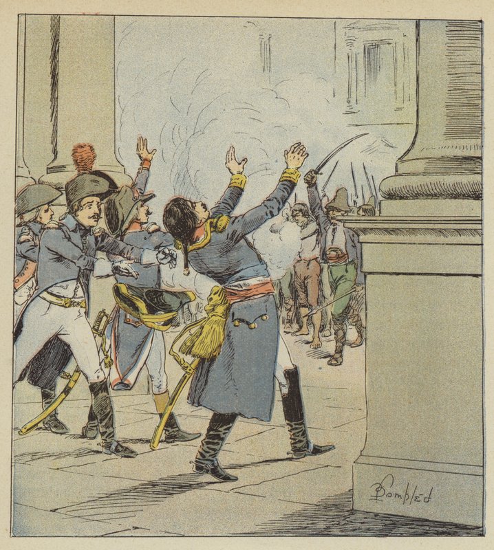 Duphot halála alkotó: after Louis Charles Bombled