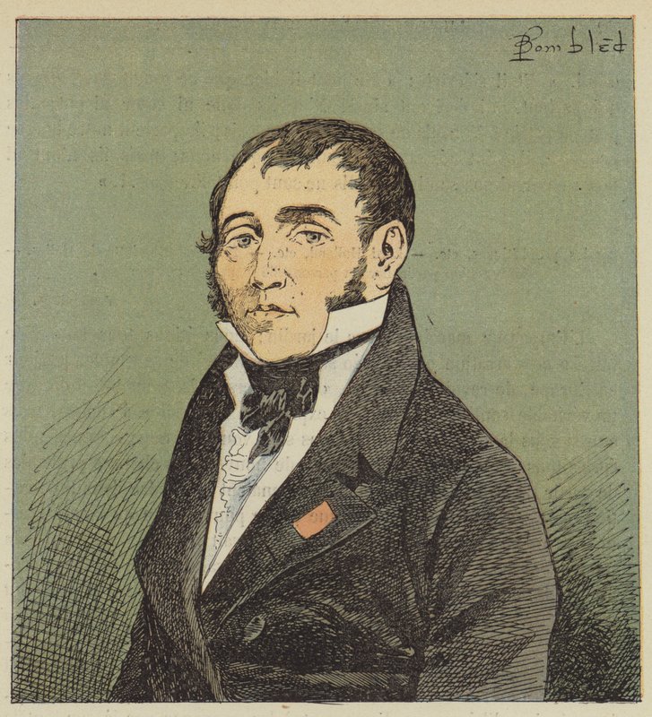 Las-Cases portréja alkotó: after Louis Charles Bombled