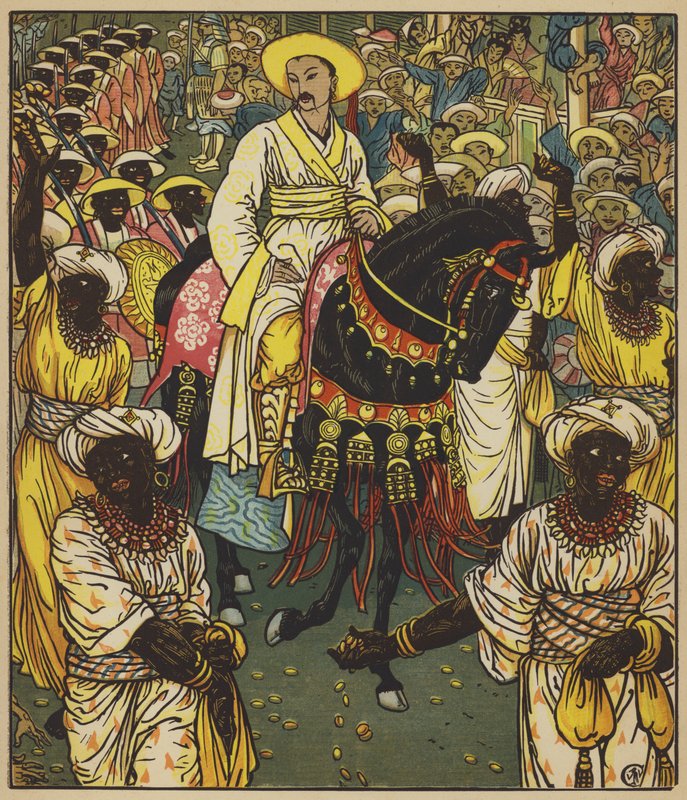 Aladdins felvonulás alkotó: after Walter Crane